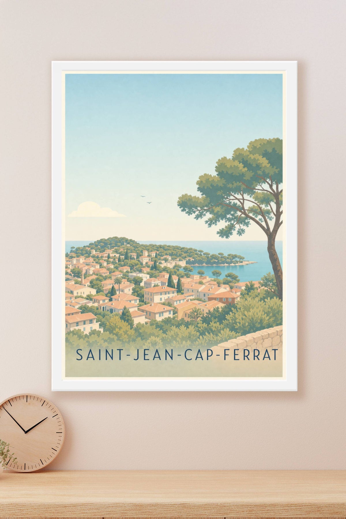 Affiche de Saint-Jean-Cap-Ferrat, poster Côte d’Azur