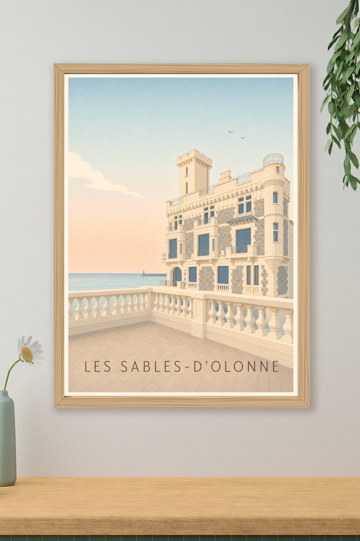 Affiche des Sables-d'Olonne, poster du Remblai
