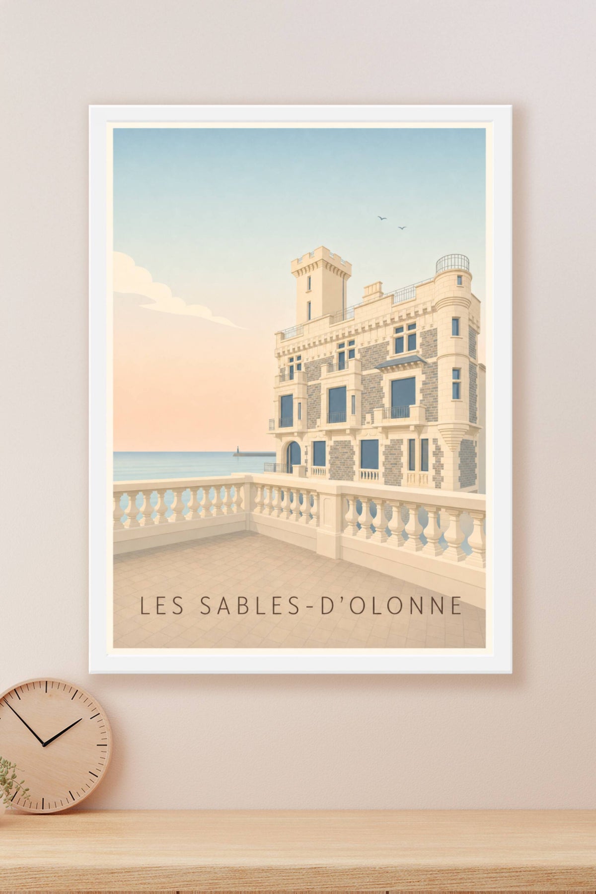 Affiche des Sables-d'Olonne, poster du Remblai
