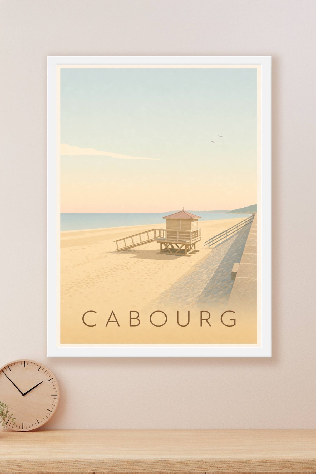 Affiche de Cabourg, poster de la promenade Marcel Proust