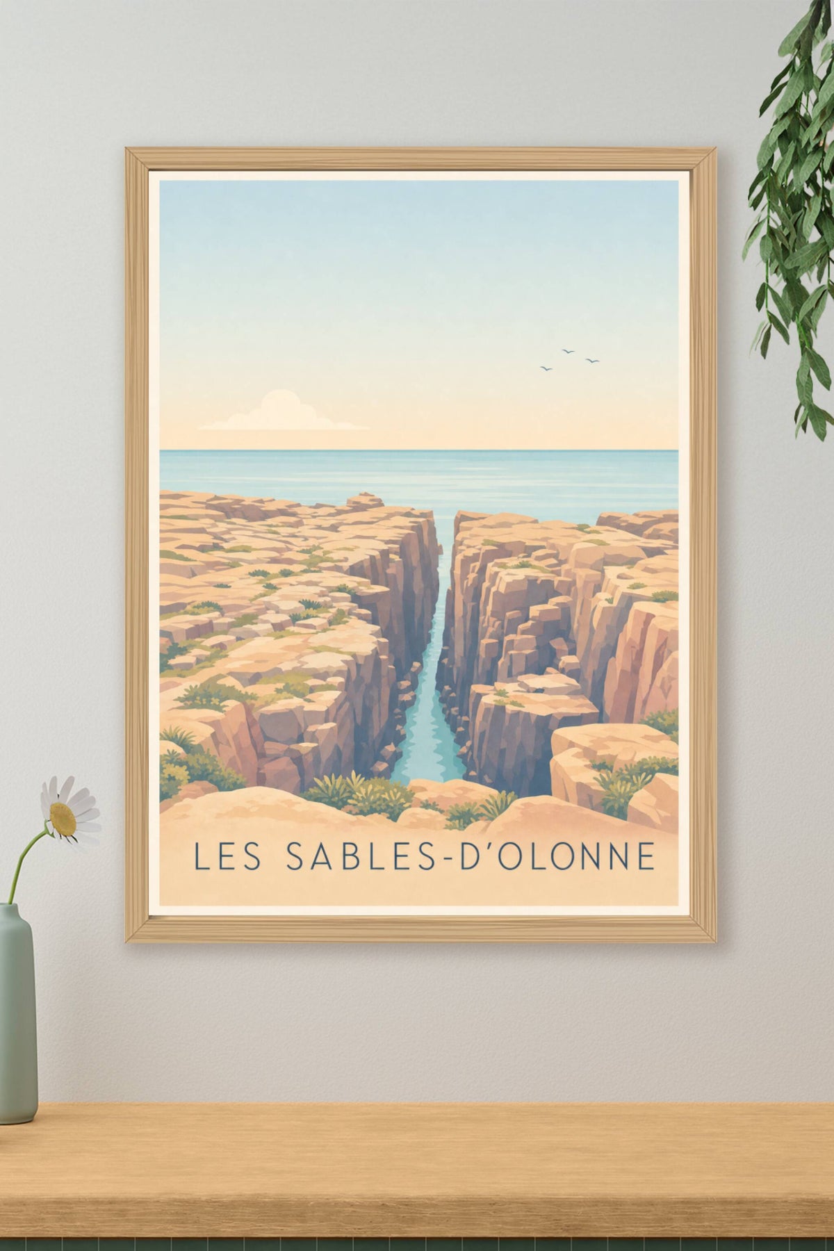 Affiche des Sables-d'Olonne, poster du Puits d'Enfer