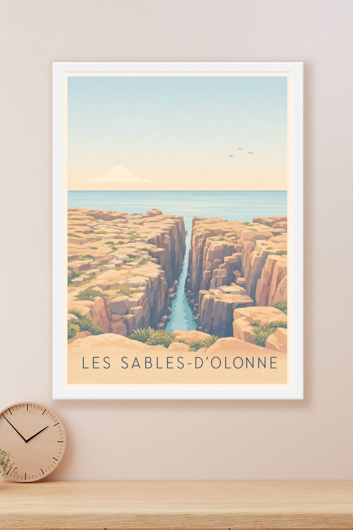 Affiche des Sables-d'Olonne, poster du Puits d'Enfer