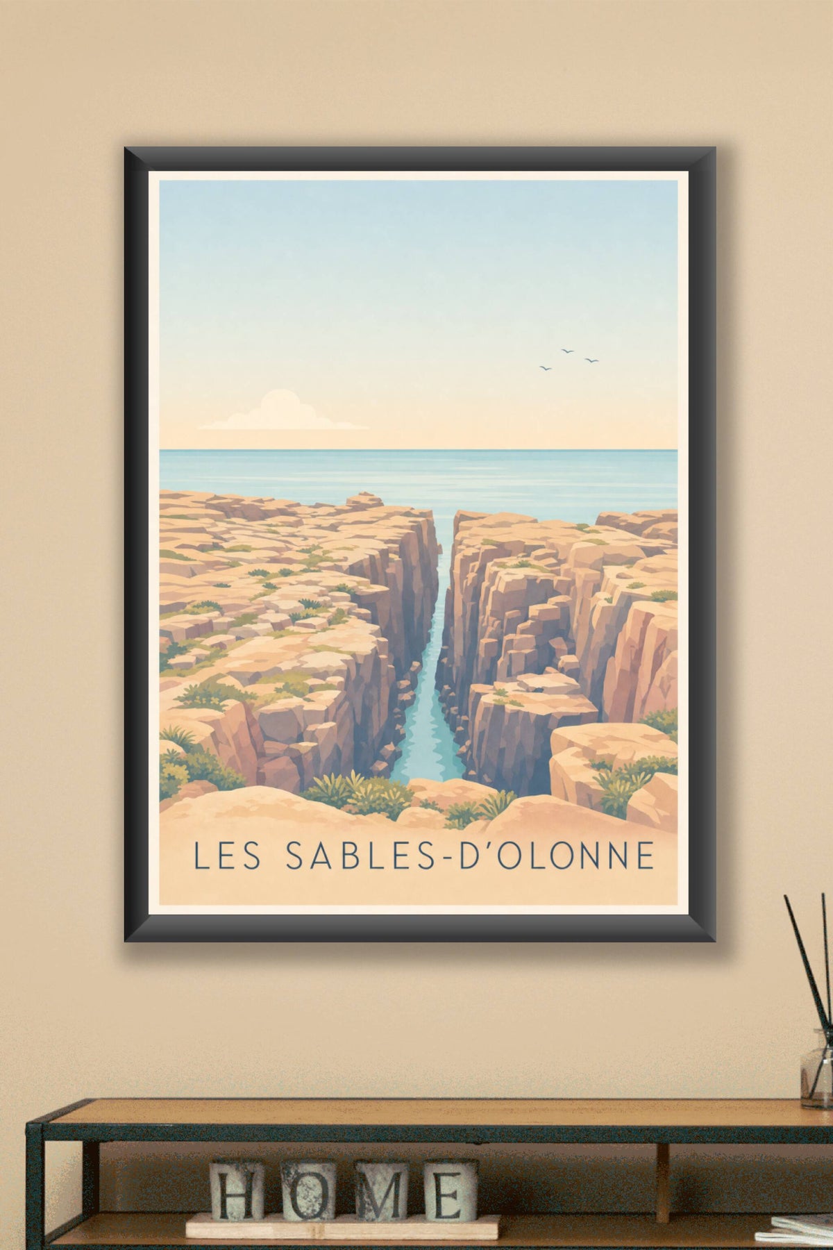 Affiche des Sables-d'Olonne, poster du Puits d'Enfer