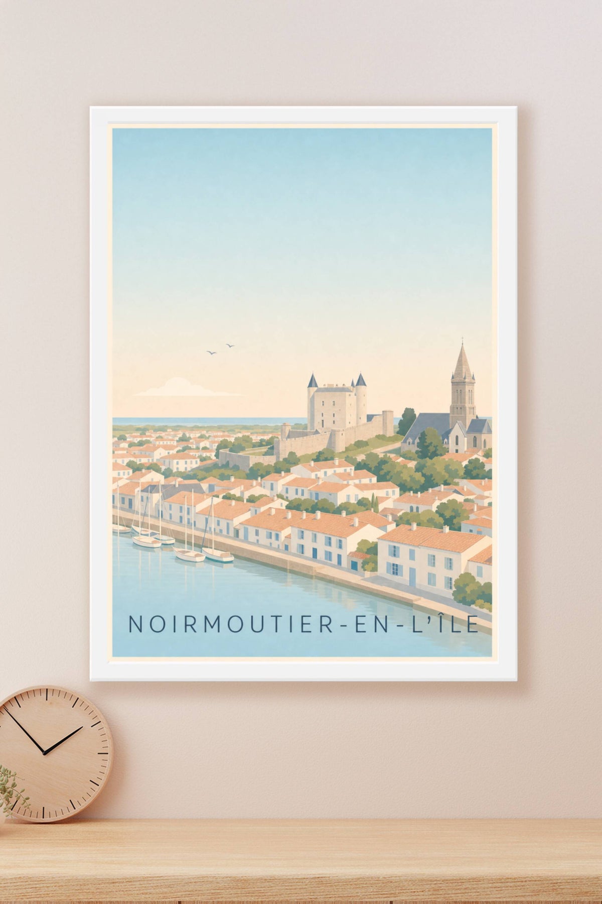 Affiche de Noirmoutier-en-l'Île, poster du château de Noirmoutier