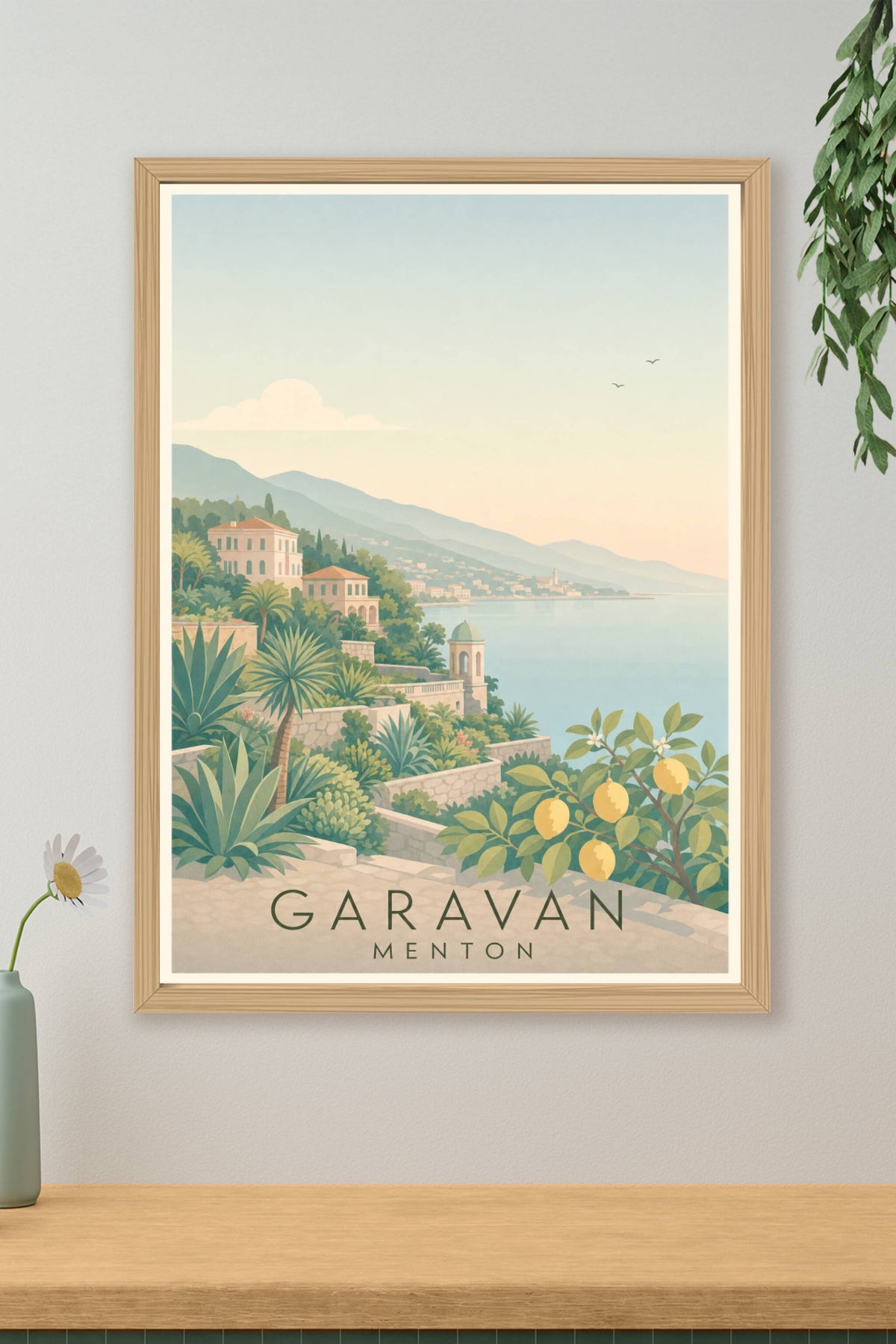 Affiche de Garavan à Menton