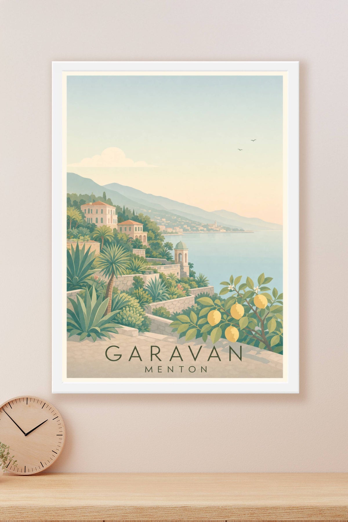 Affiche de Garavan à Menton