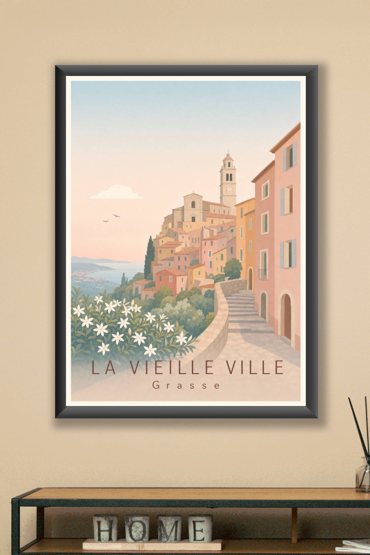 Affiche de la Vieille Ville à Grasse