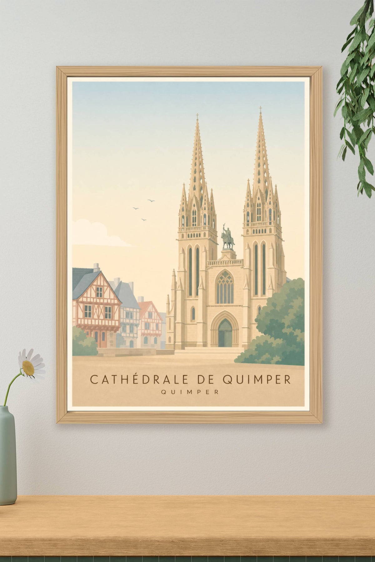 Affiche de la Cathédrale de Quimper