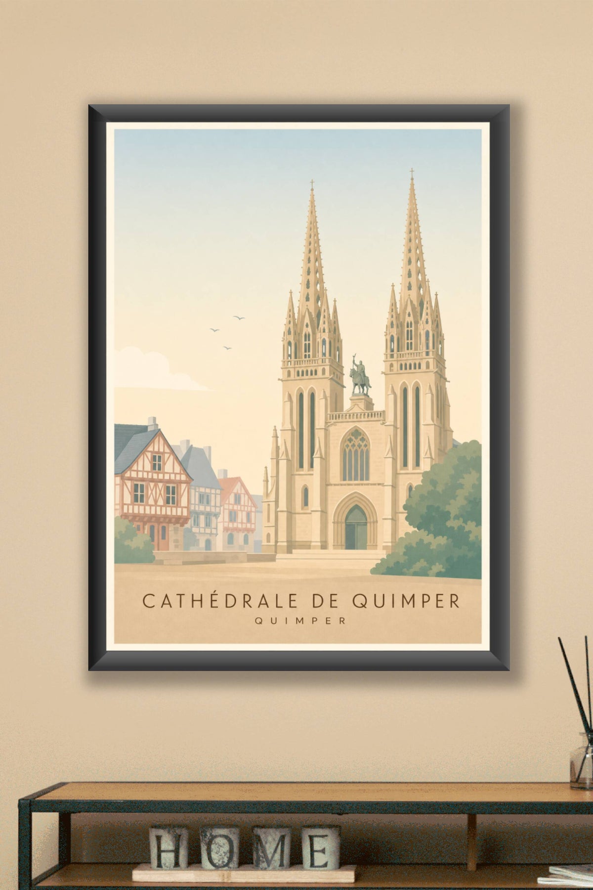 Affiche de la Cathédrale de Quimper