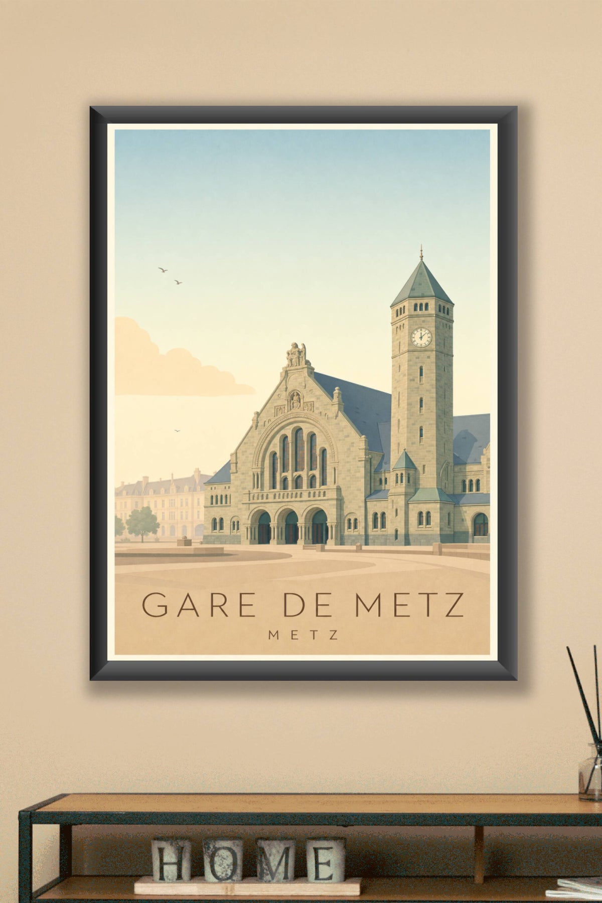 Affiche de la Gare de Metz