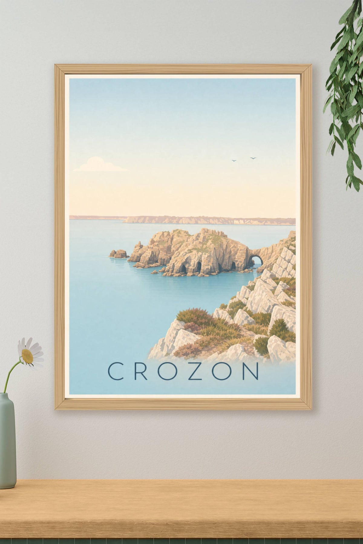 Affiche de Crozon, poster de la pointe de Dinan