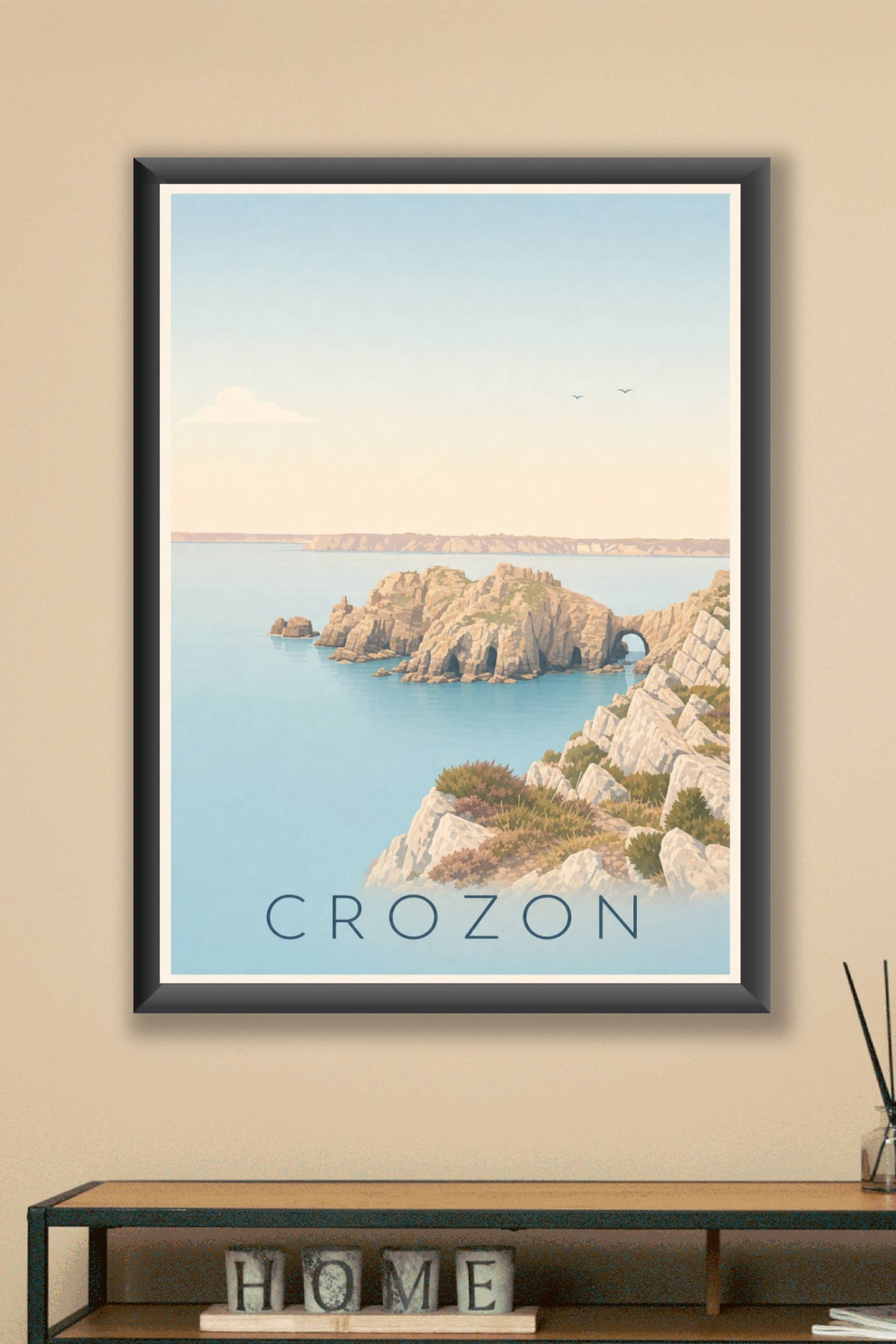 Affiche de Crozon, poster de la pointe de Dinan