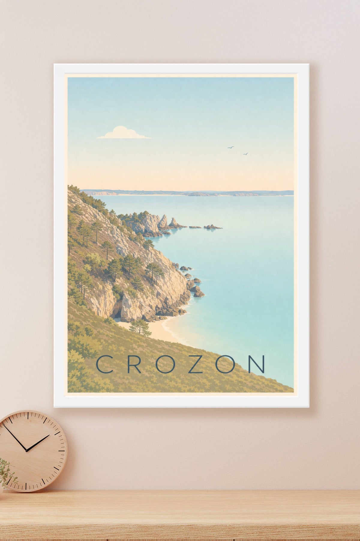 Affiche de Crozon, poster du cap de la Chèvre