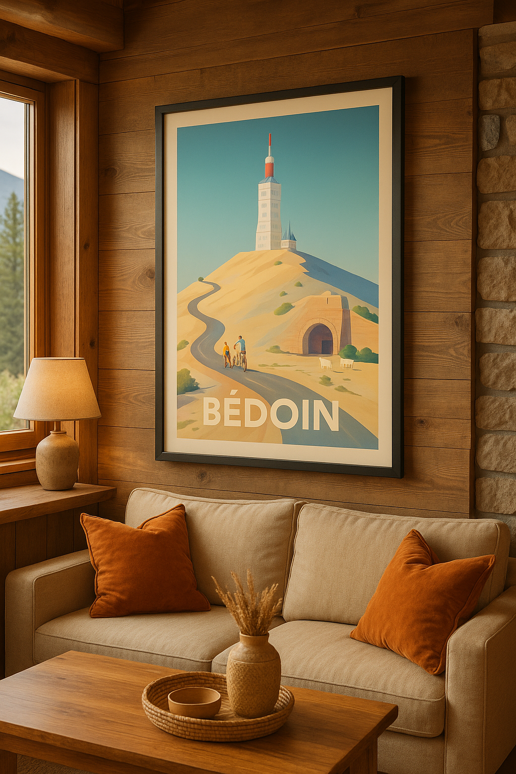 Vaucluse France Affiche de Bédoin - Escapade en montagne et nature