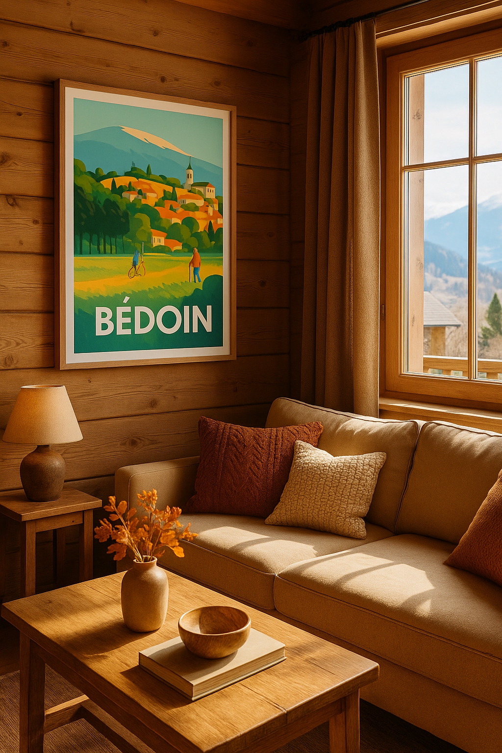 Vaucluse France Affiche de Bédoin - L'évasion provençale au pied du Ventoux