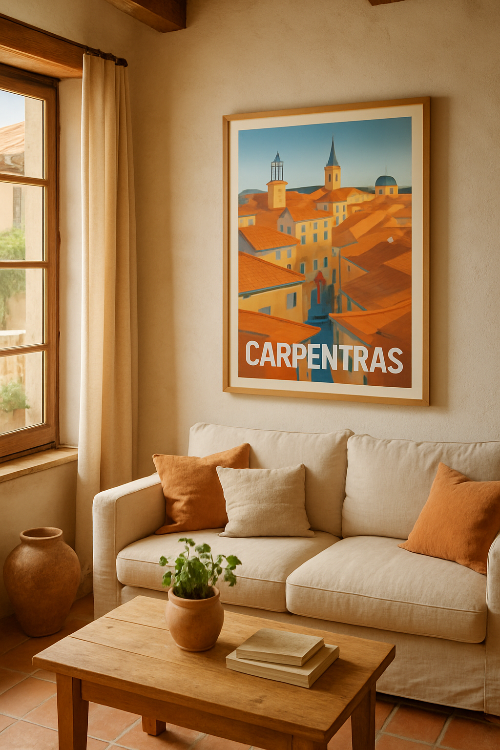 Vaucluse France Affiche de Carpentras - Charme d'une ville provençale