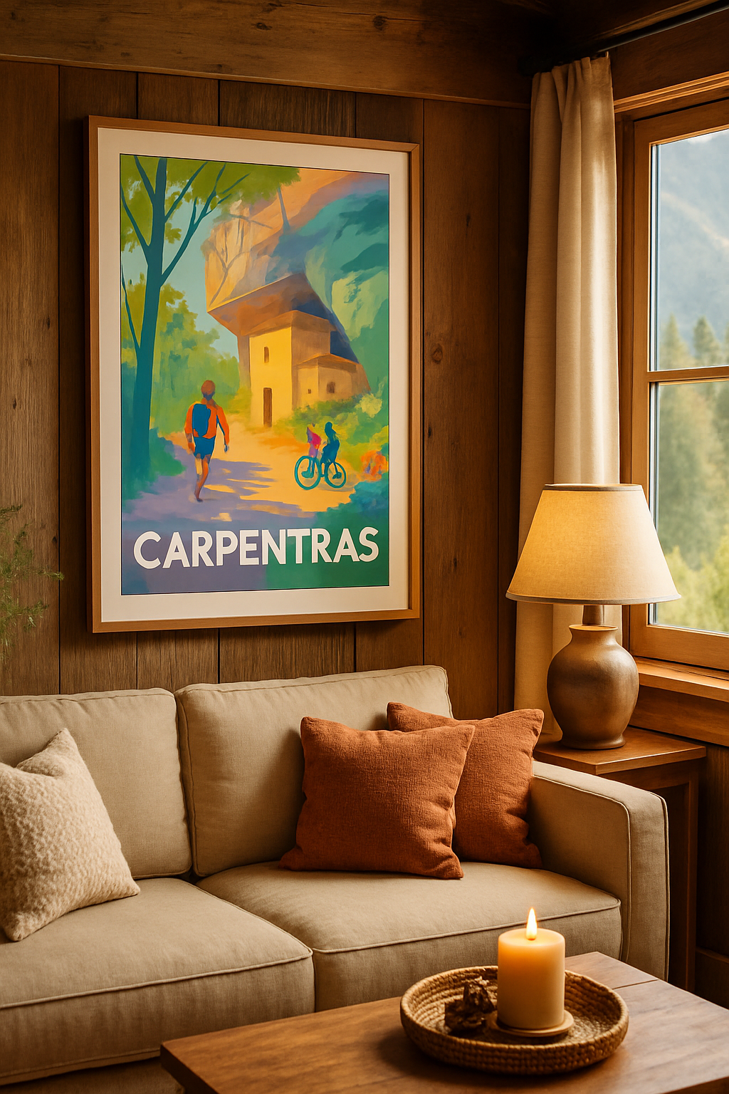 Vaucluse France Affiche de Carpentras - Évasion nature et patrimoine