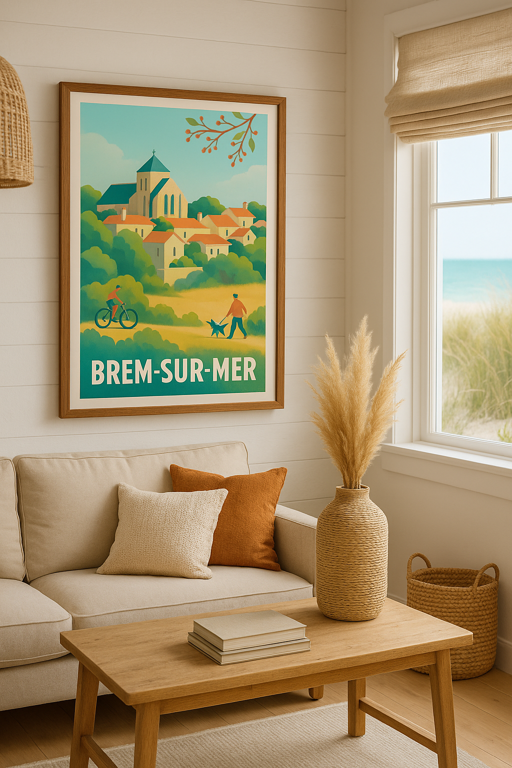 Vendée France Affiche de Brem-sur-Mer - Charme et nature en douceur