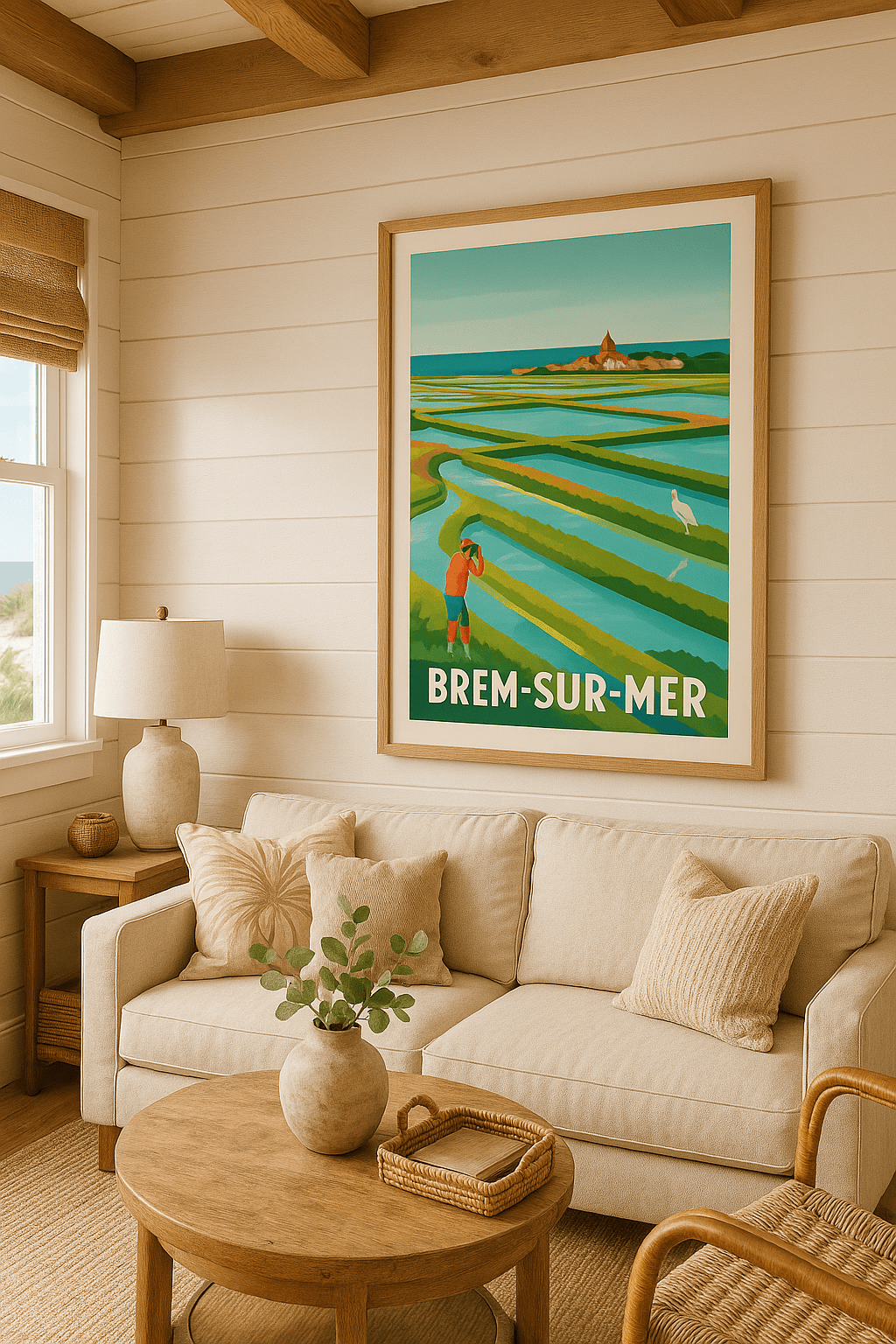 Vendée France Affiche de Brem-sur-Mer - Évasion au cœur des marais salants