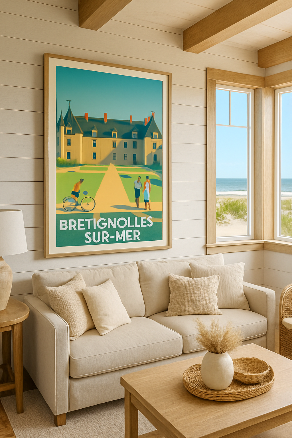 Vendée France Affiche de Bretignolles-sur-Mer - Charme et Sérénité en Bord de Mer