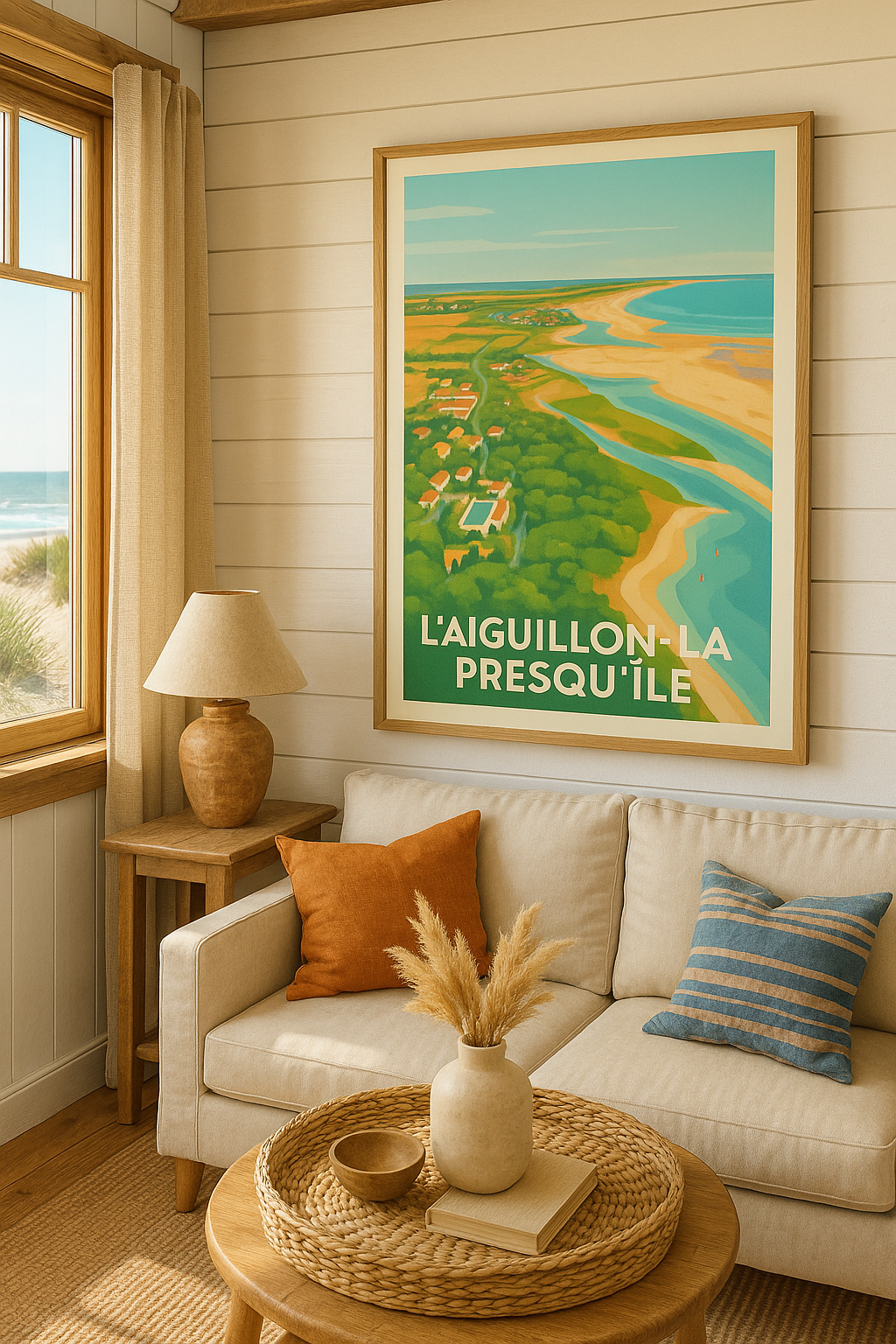 Vendée France Affiche de L'Aiguillon-sur-Mer - Évasion sur la presqu’île