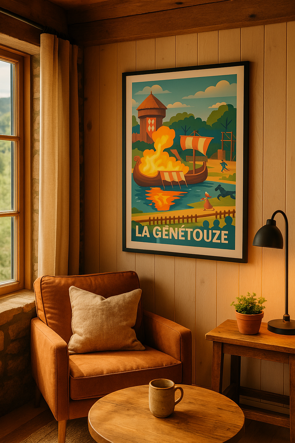 Vendée France Affiche de La Genétouze - Plongez au cœur d'une reconstitution historique vibrante
