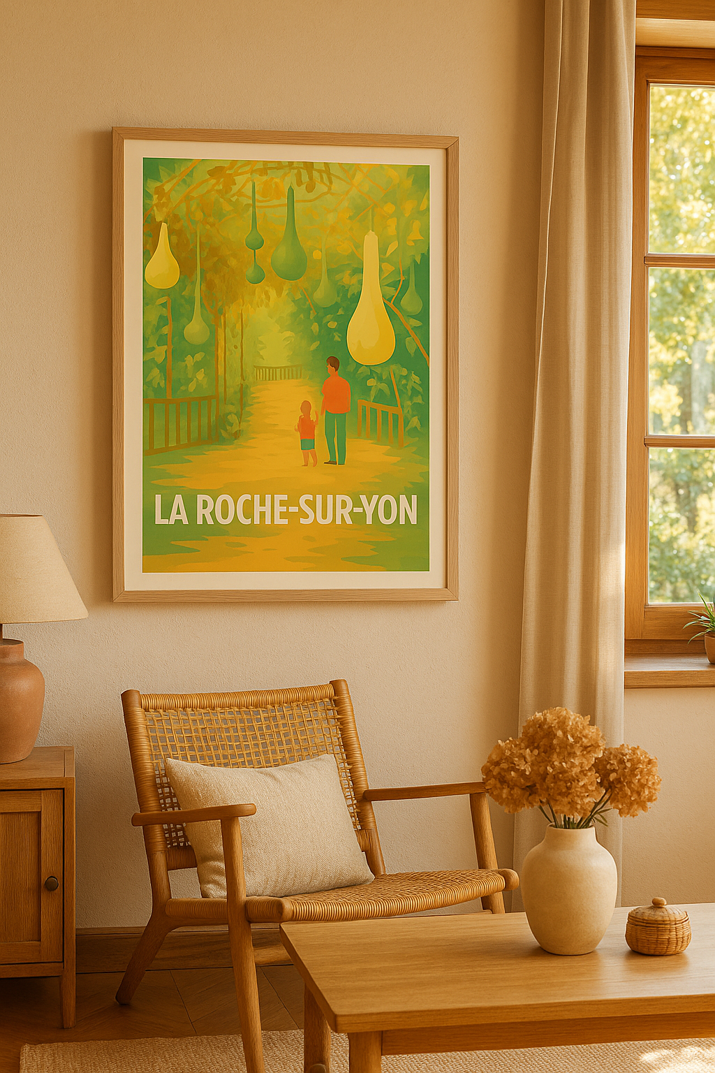 Vendée France Affiche de La Roche-sur-Yon - Promenade enchantée sous la nature suspendue