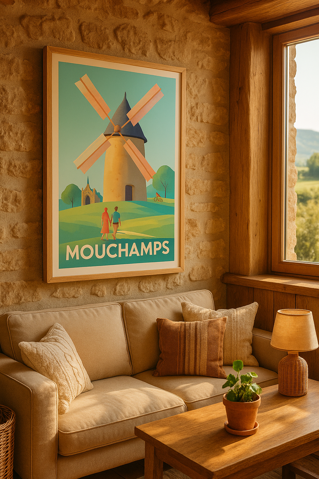 Vendée France Affiche de Mouchamps - Charme bucolique et authenticité