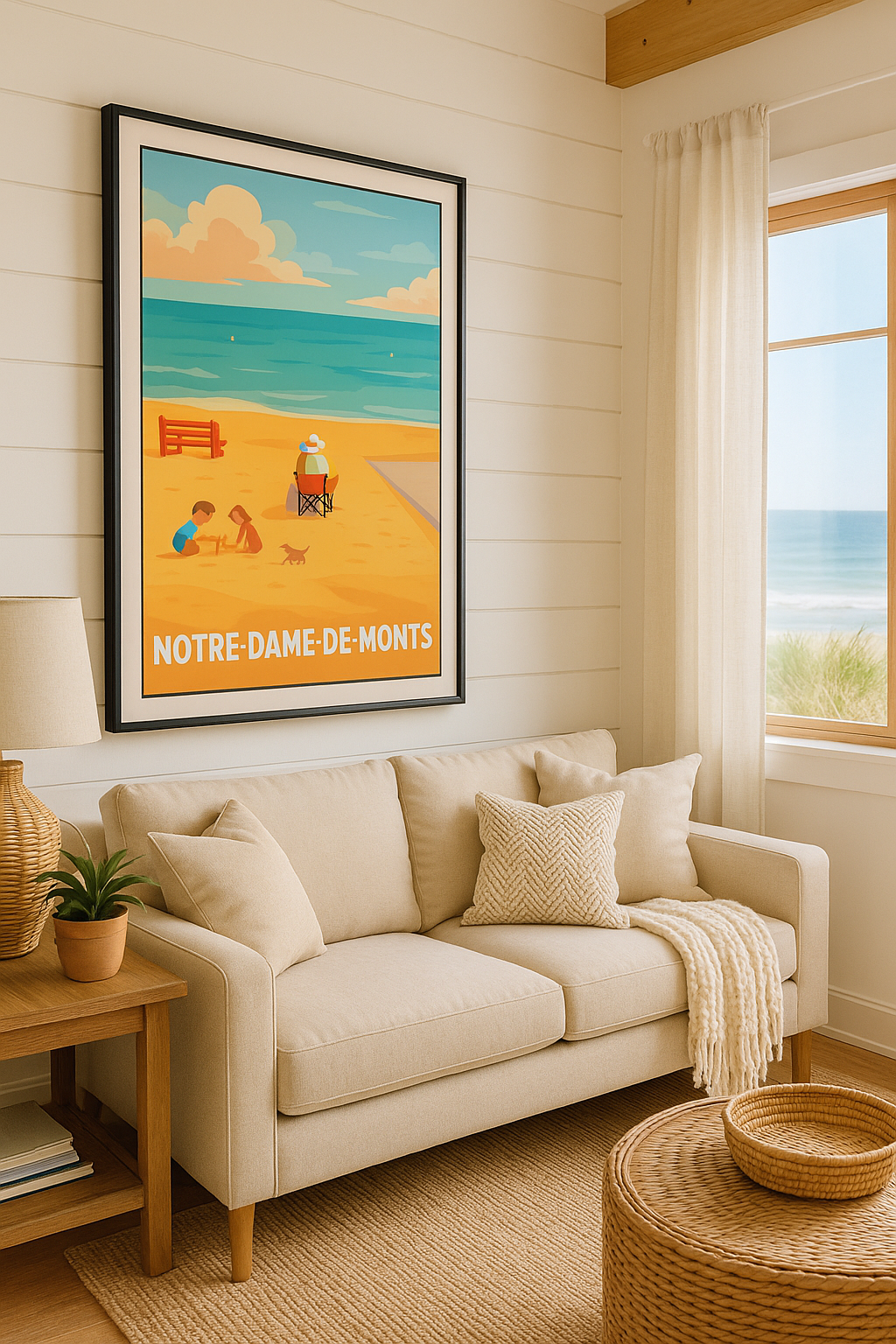 Vendée France Affiche de Notre-Dame-de-Monts - Sérénité au bord de l'océan