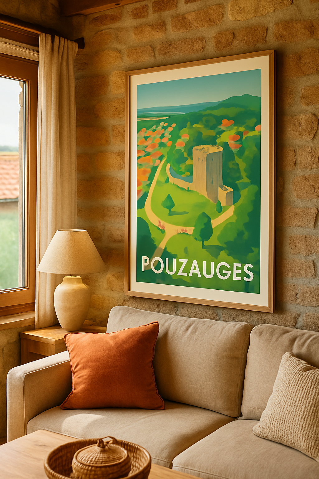 Vendée France Affiche de Pouzauges - Charme historique au cœur de la ville