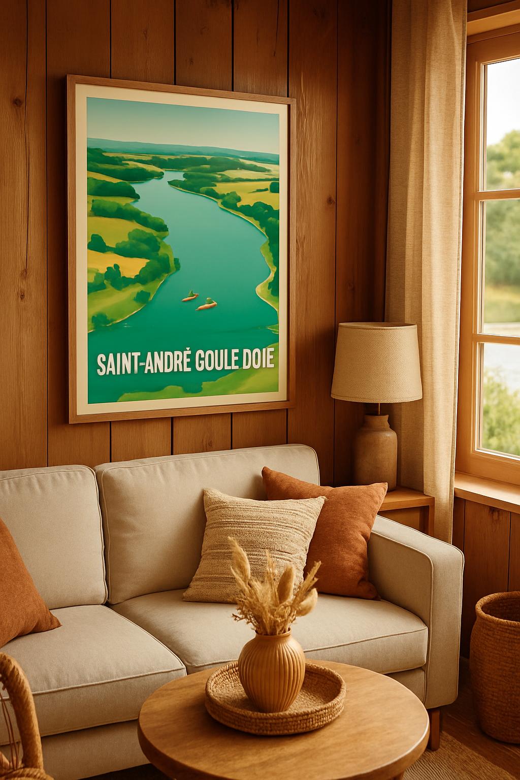 Vendée France Affiche de Saint-André-Goule-d'Oie - Évasion Nature au Fil de l'Eau