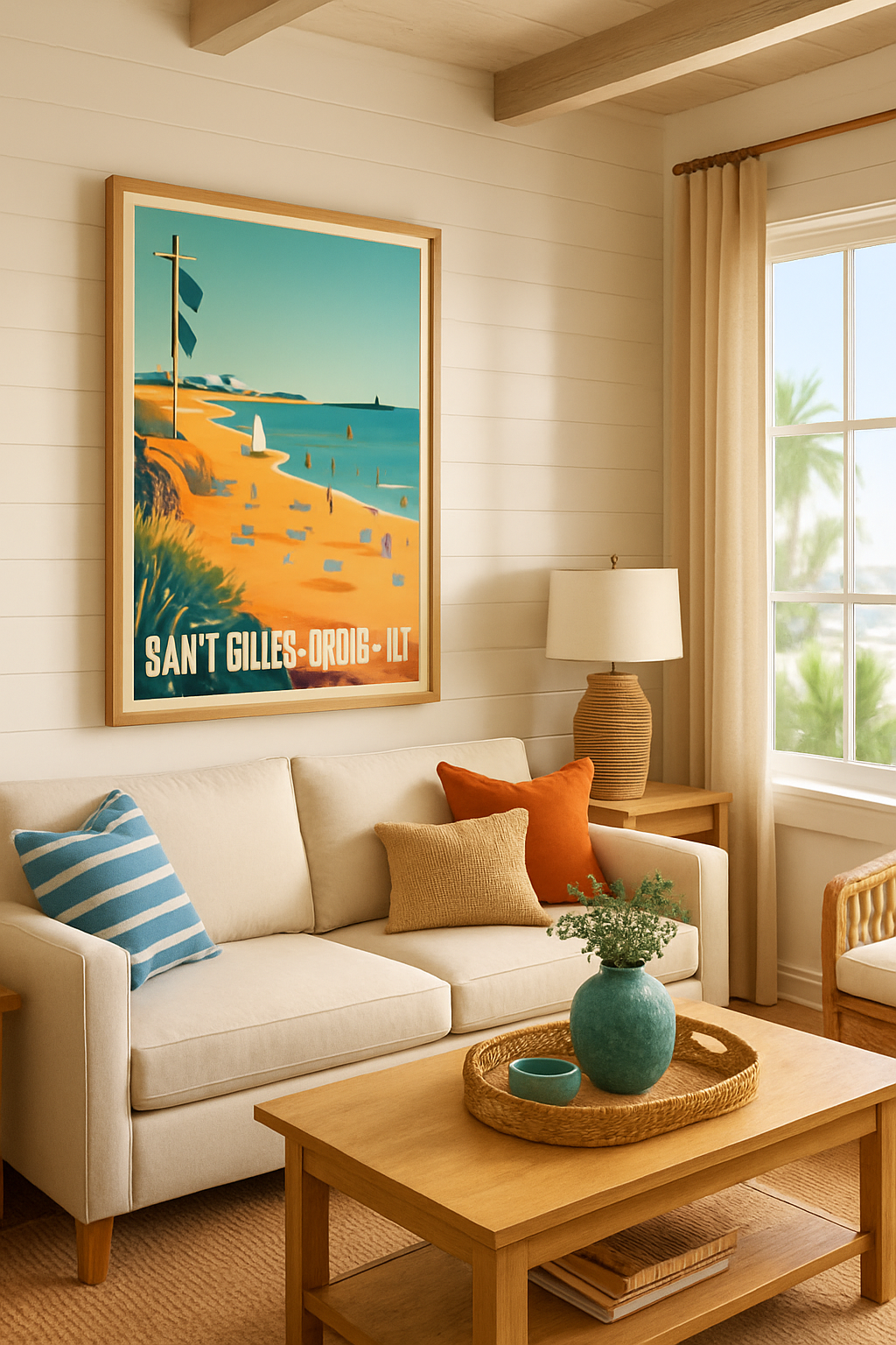 Vendée France Affiche de Saint-Gilles-Croix-de-Vie - Échappée balnéaire sur la côte vendéenne