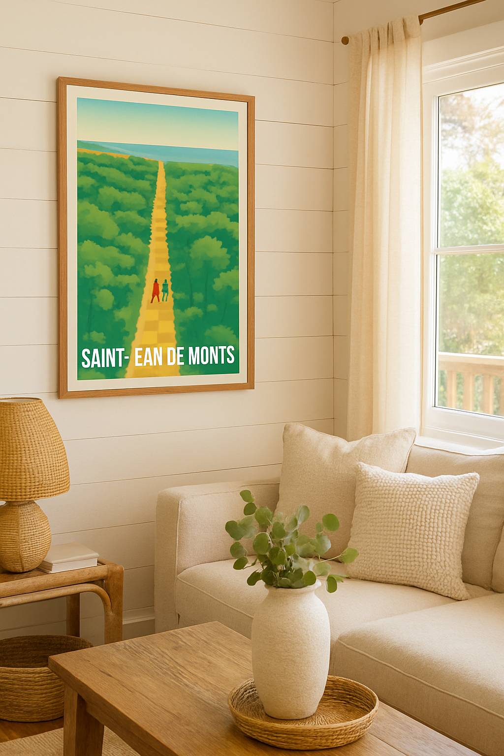 Affiche Saint-Jean-de-Monts — Évasion nature au bord de l'océan · poster d'art de Saint-Jean-de-Monts