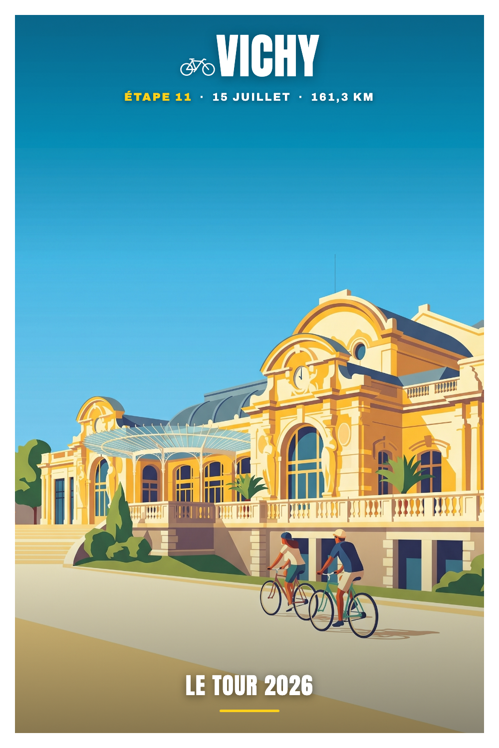 Affiche Vichy - Le Tour 2026