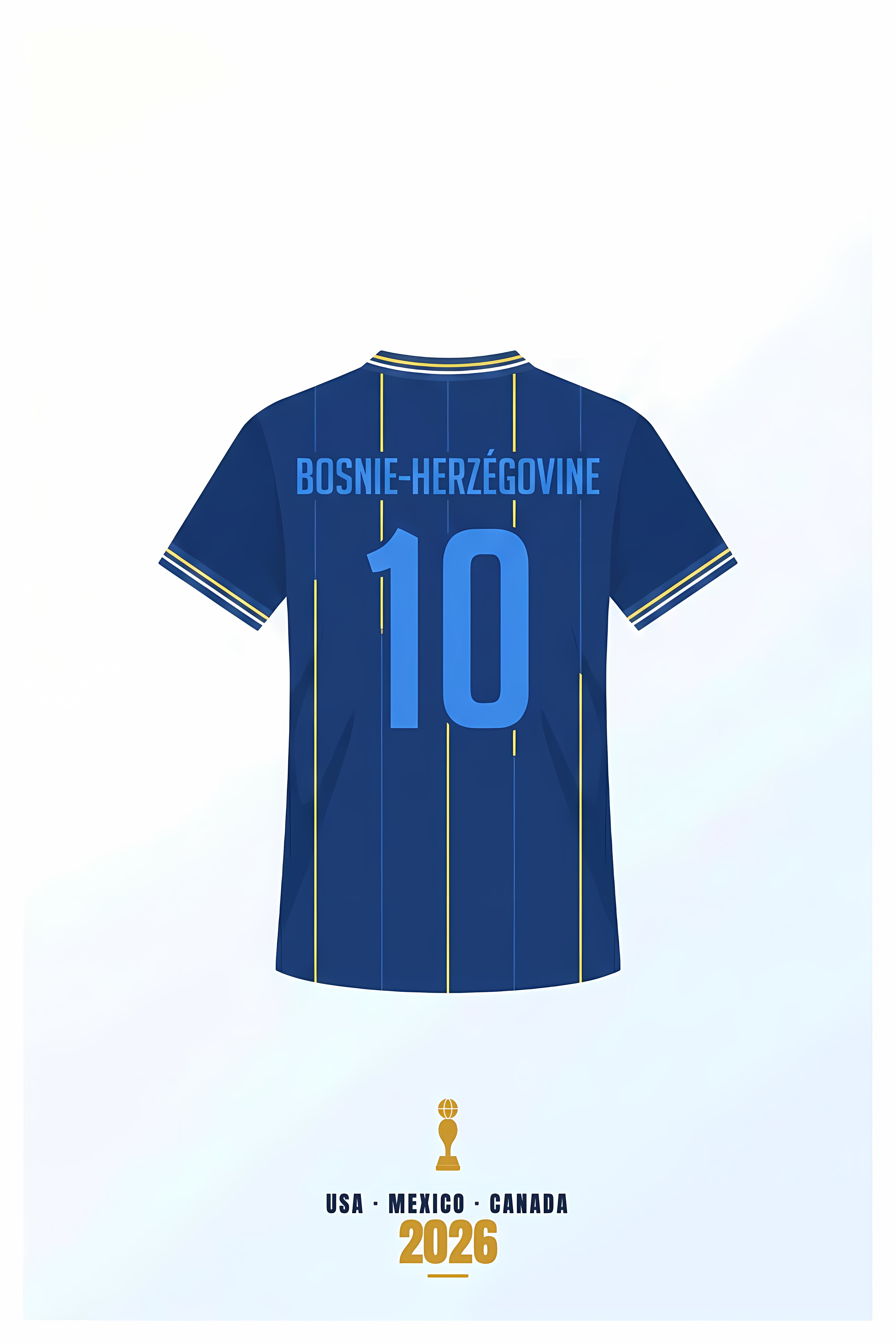 Affiche de Bosnie-Herzégovine, maillot numéro 10 | Afich
