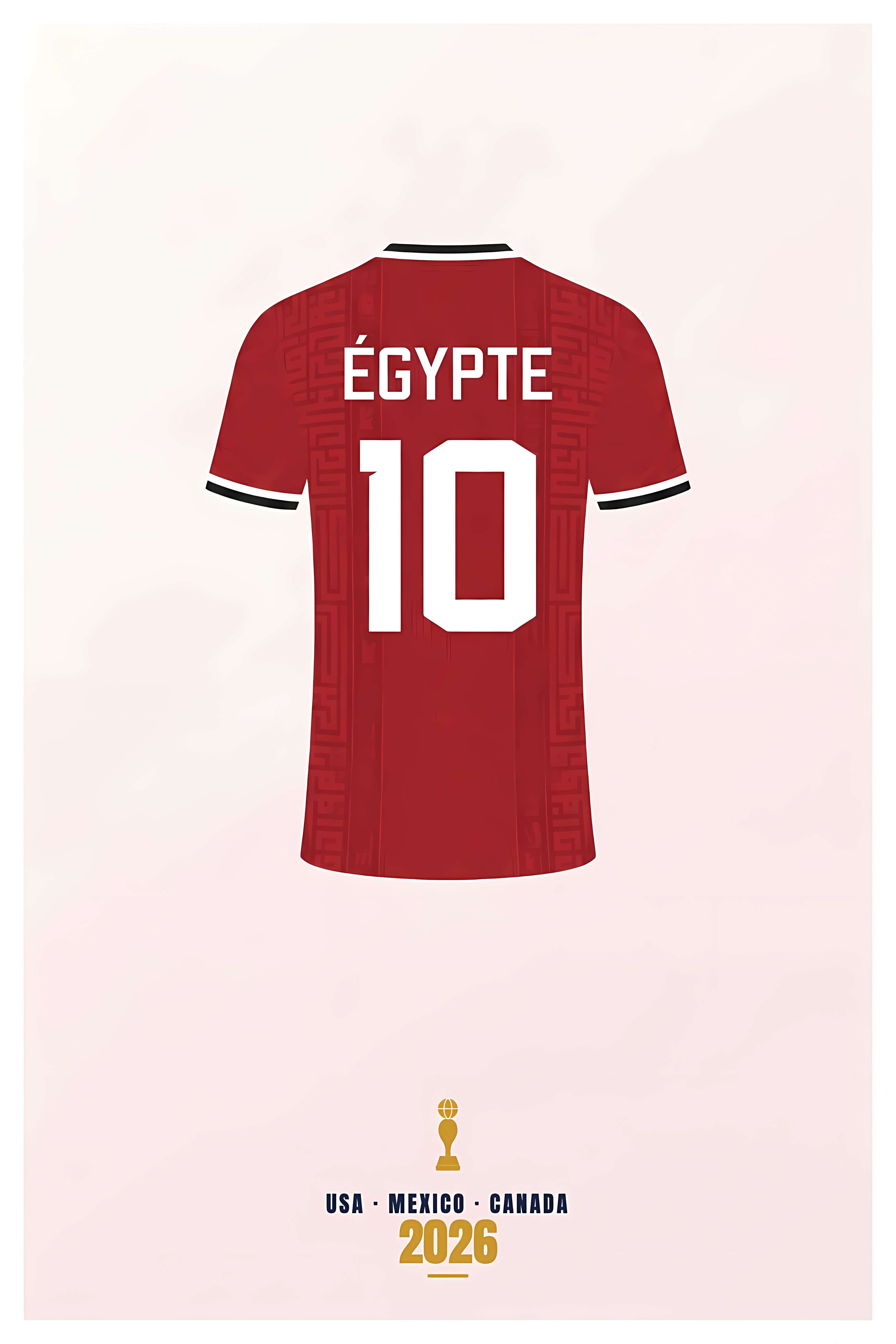 Affiche d'Égypte, maillot numéro 10 | Afich