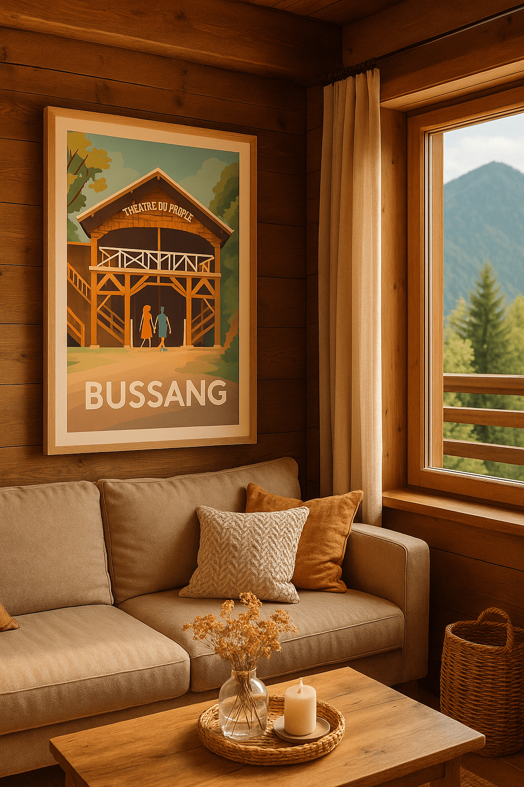 Vosges France Affiche de Bussang - Charme authentique du Théâtre du Peuple