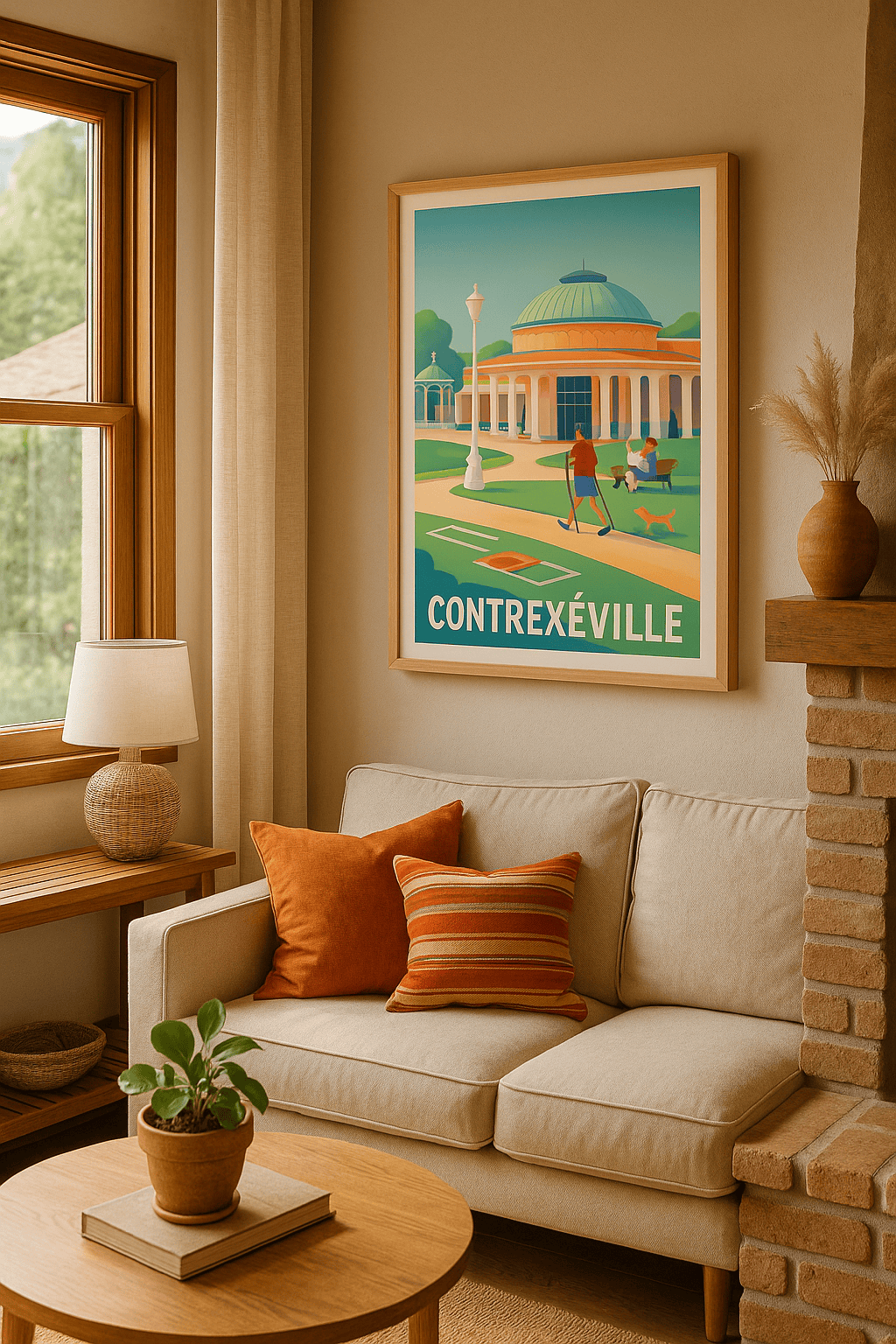 Vosges France Affiche de Contrexéville - Charme et bien-être au cœur des thermes