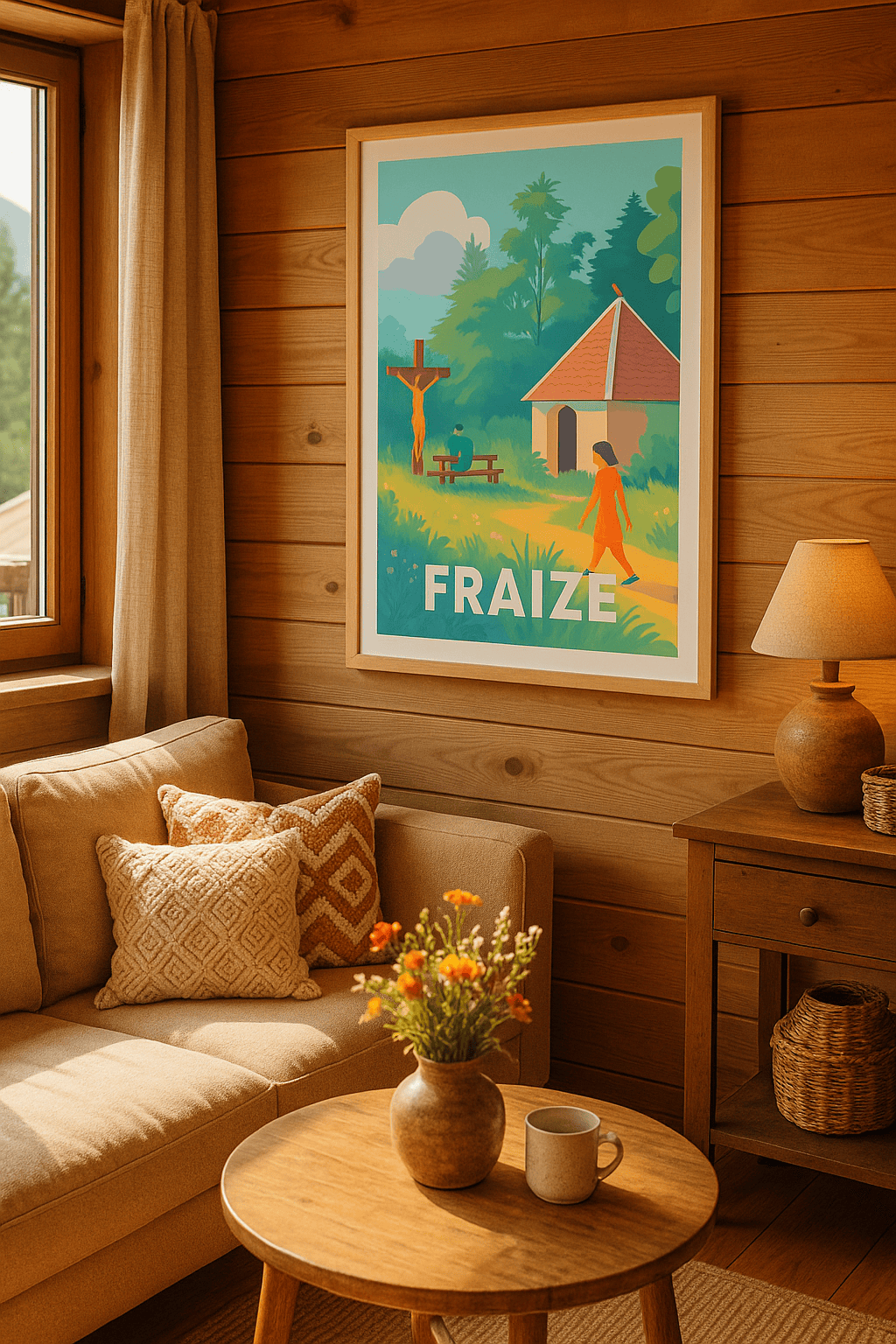 Vosges France Affiche de Fraize - Escapade paisible au cœur de la nature