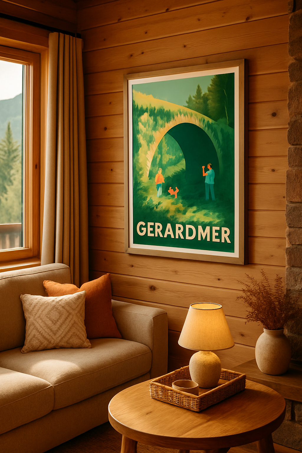 Vosges France Affiche de Gérardmer - Escapade nature pleine de charme