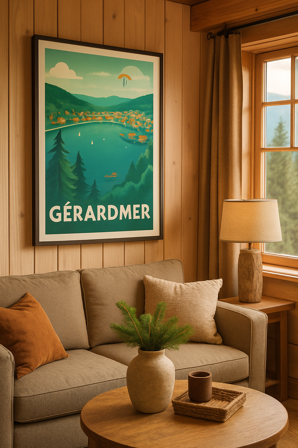 Vosges France Affiche de Gérardmer - L'évasion au cœur des Vosges