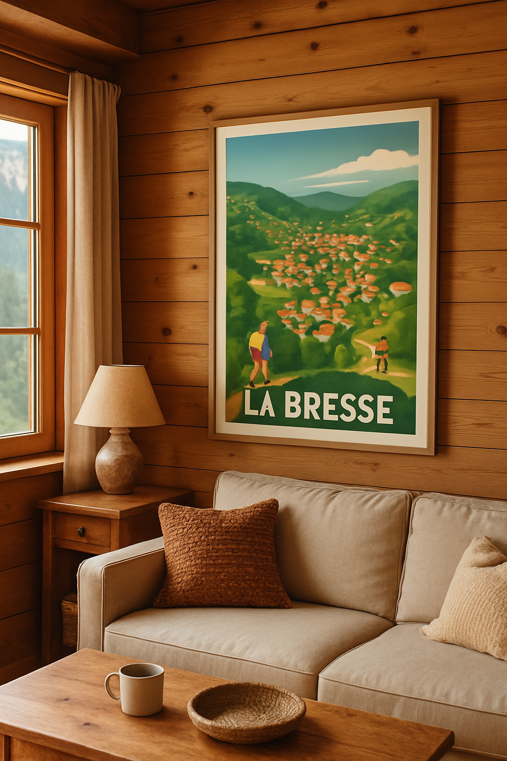 Vosges France Affiche de La Bresse - Évasion nature et village pittoresque