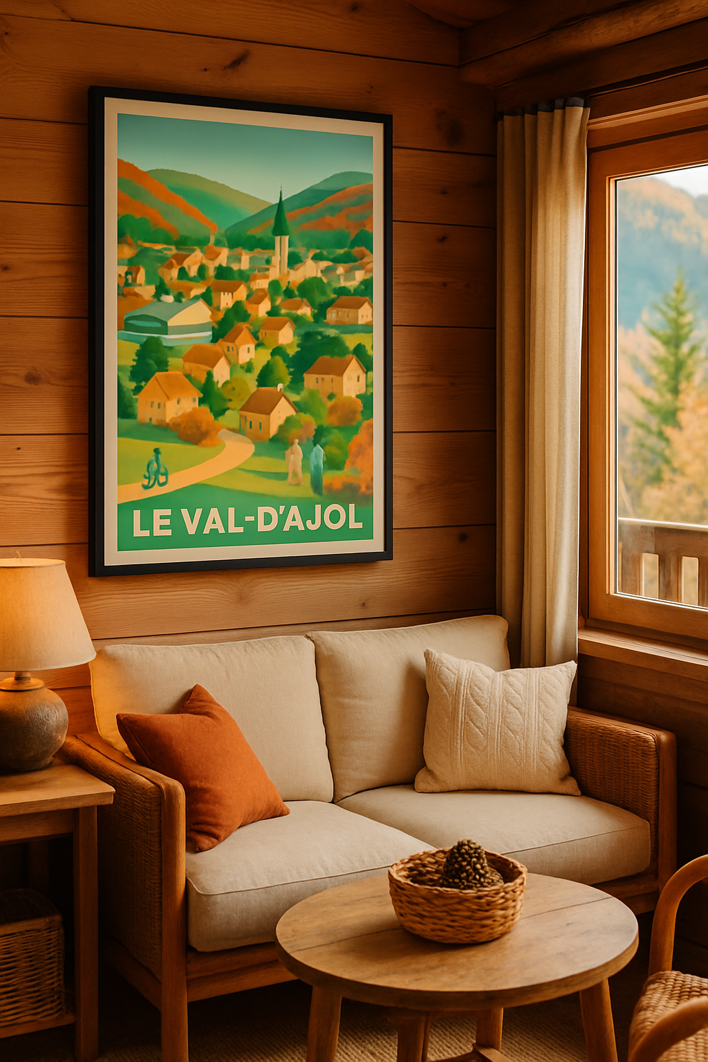 Vosges France Affiche de Le Val-d'Ajol - Charme bucolique au cœur des Vosges
