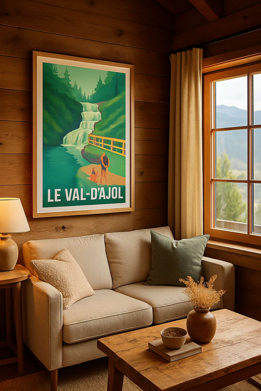 Affiche Le Val-d'Ajol — Évasion nature et cascades apaisantes · poster d'art de Le Val-d'Ajol
