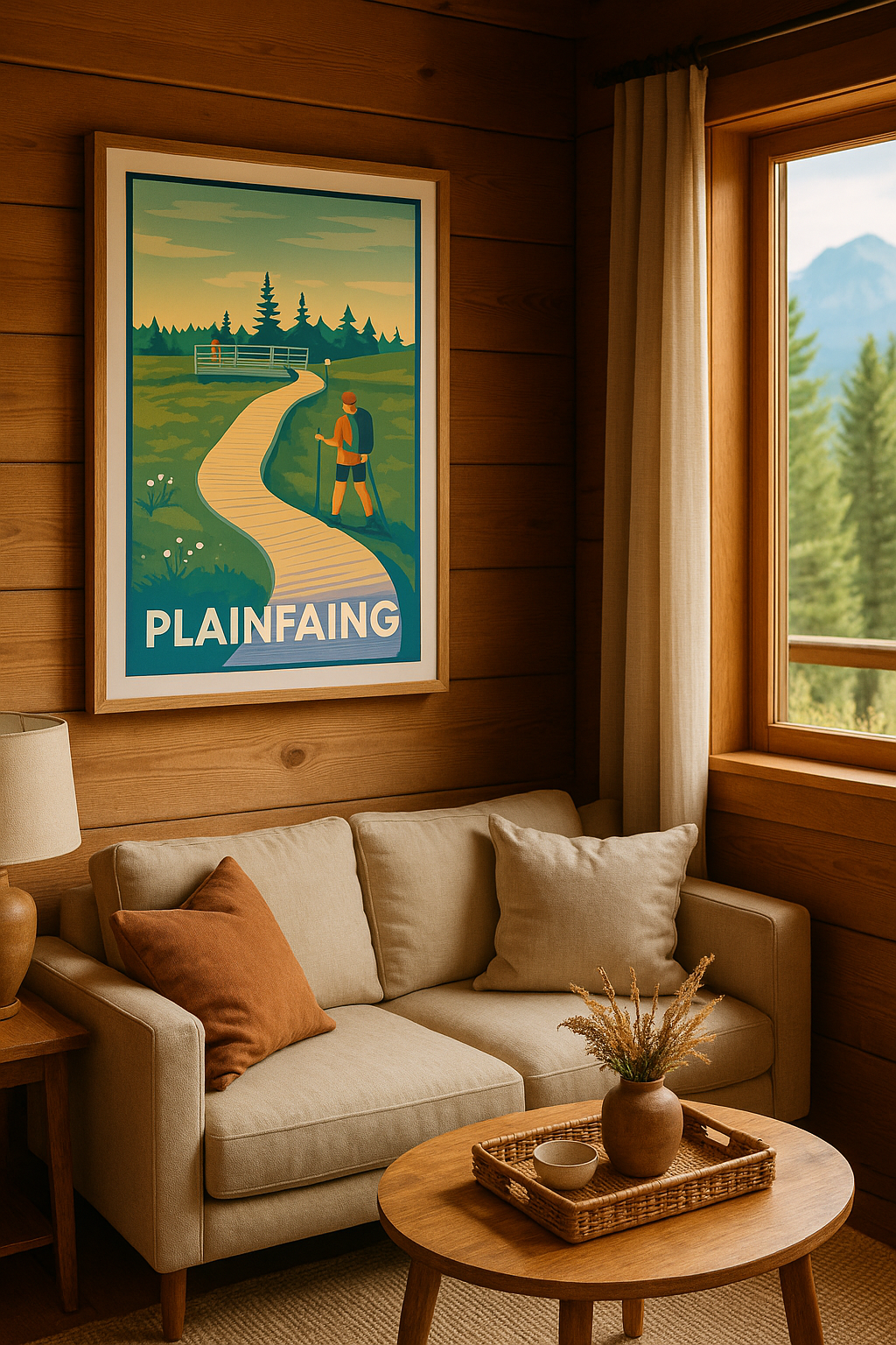 Affiche Plainfaing — Escapade nature au grand air · poster d'art de Plainfaing