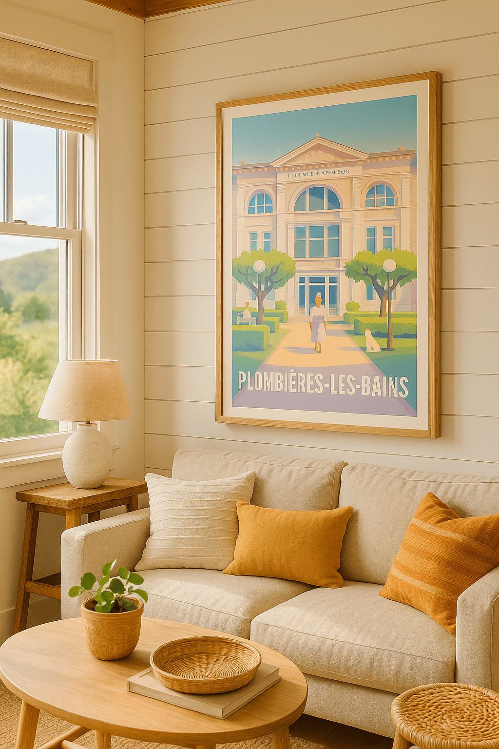 Vosges France Affiche de Plombières-les-Bains - Élégance et sérénité thermale