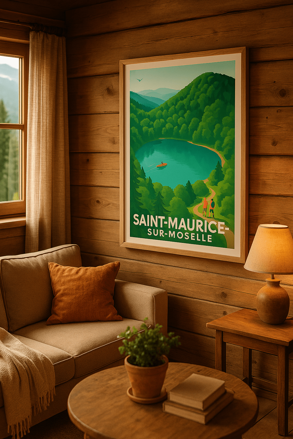 Vosges France Affiche de Saint-Maurice-sur-Moselle - Escapade Nature au Cœur des Vosges