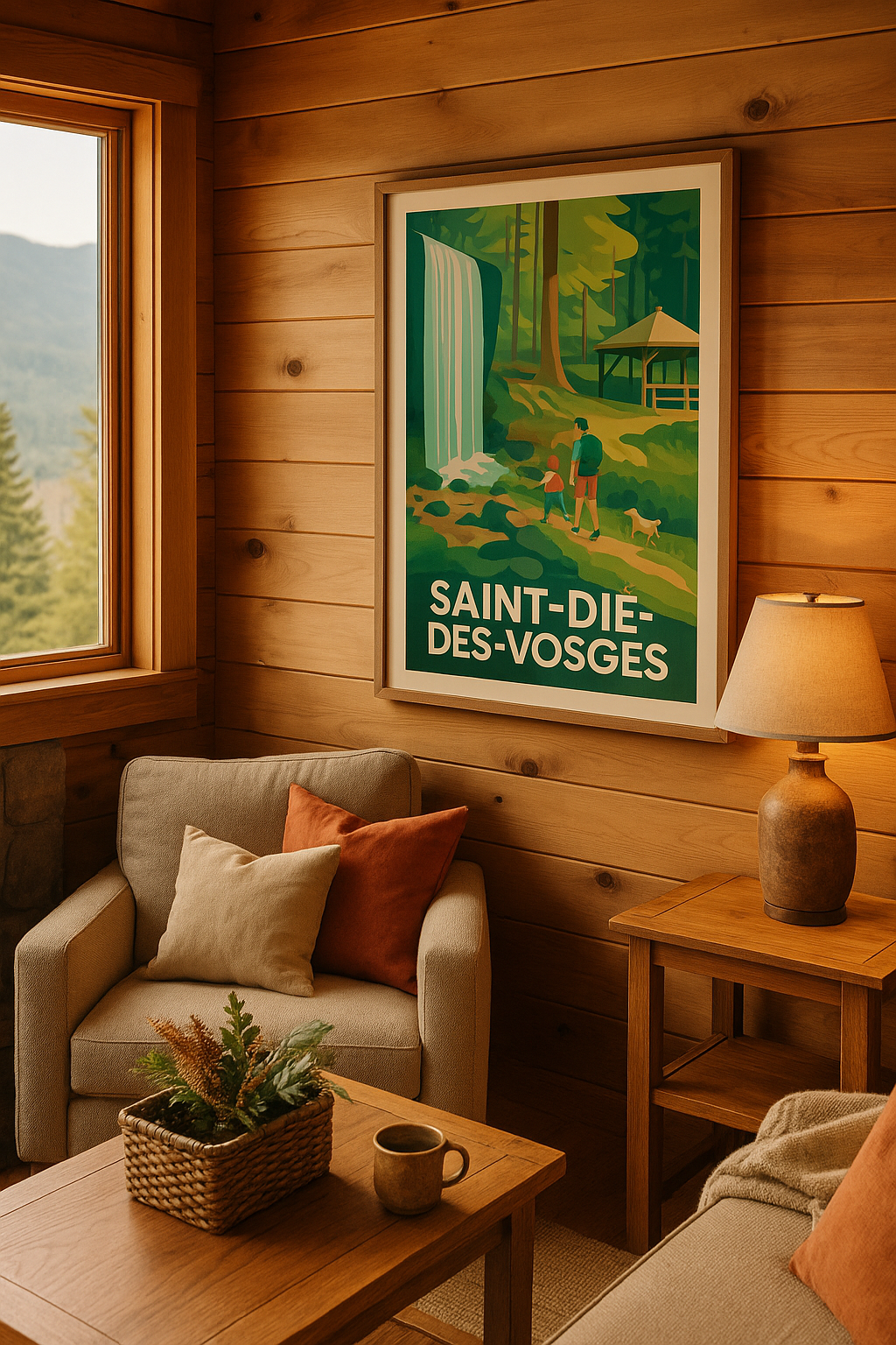 Vosges France Affiche Saint-Dié-des-Vosges - Nature et aventure au cœur des Vosges