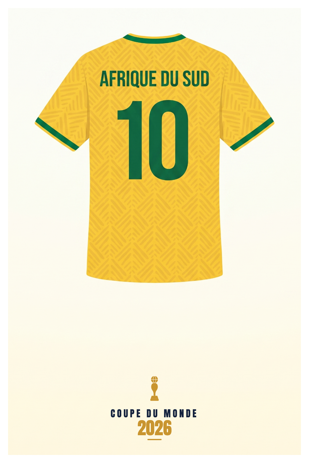 Affiche AFRIQUE DU SUD - Coupe du Monde 2026