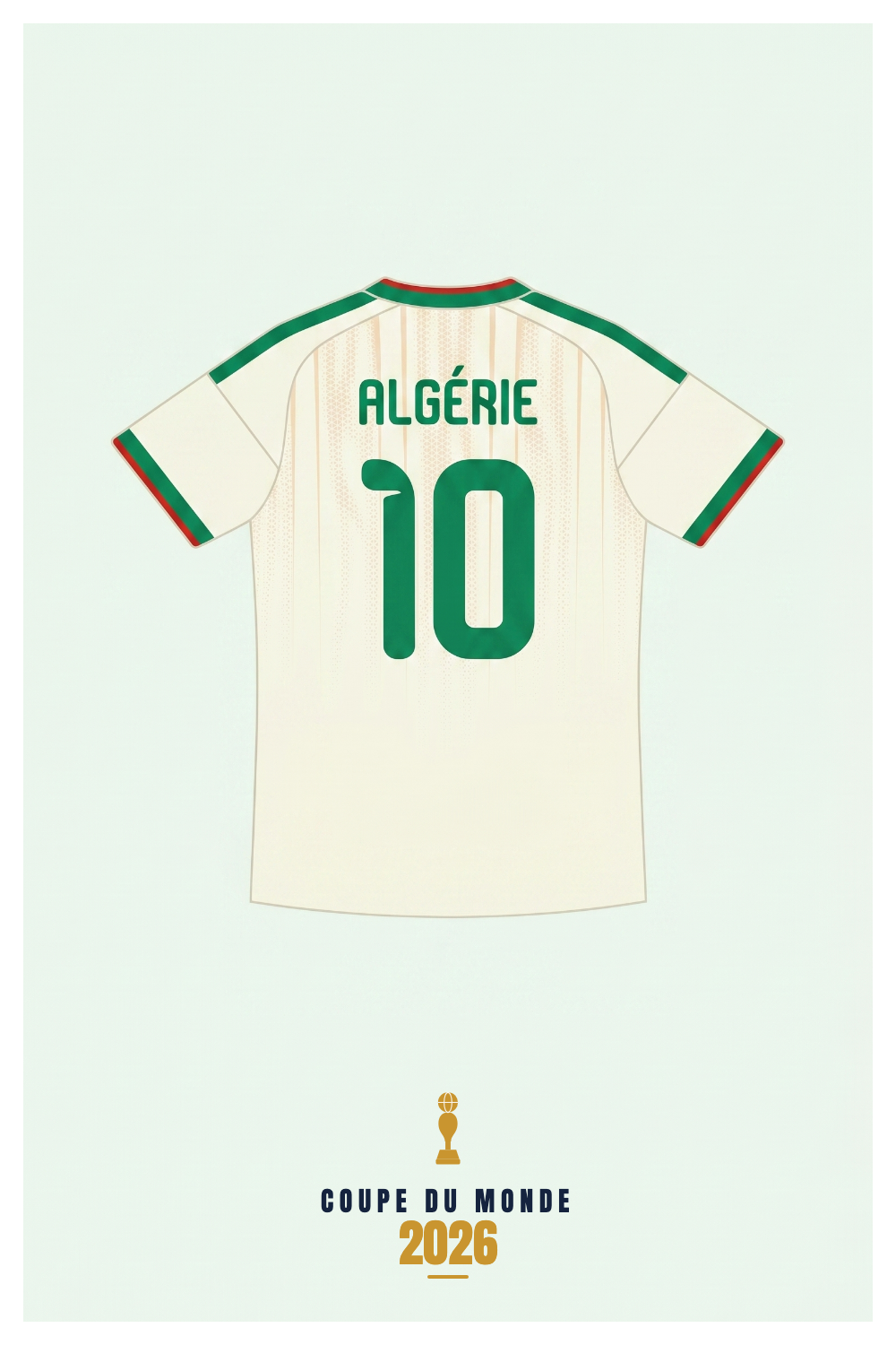 Affiche ALGÉRIE - Coupe du Monde 2026